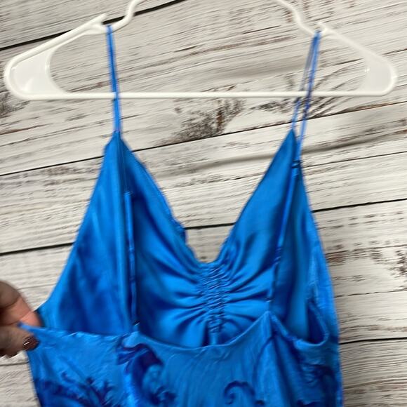 All Saints Alexia Isabella Dress Blue US 10 - Picture 9 of 11